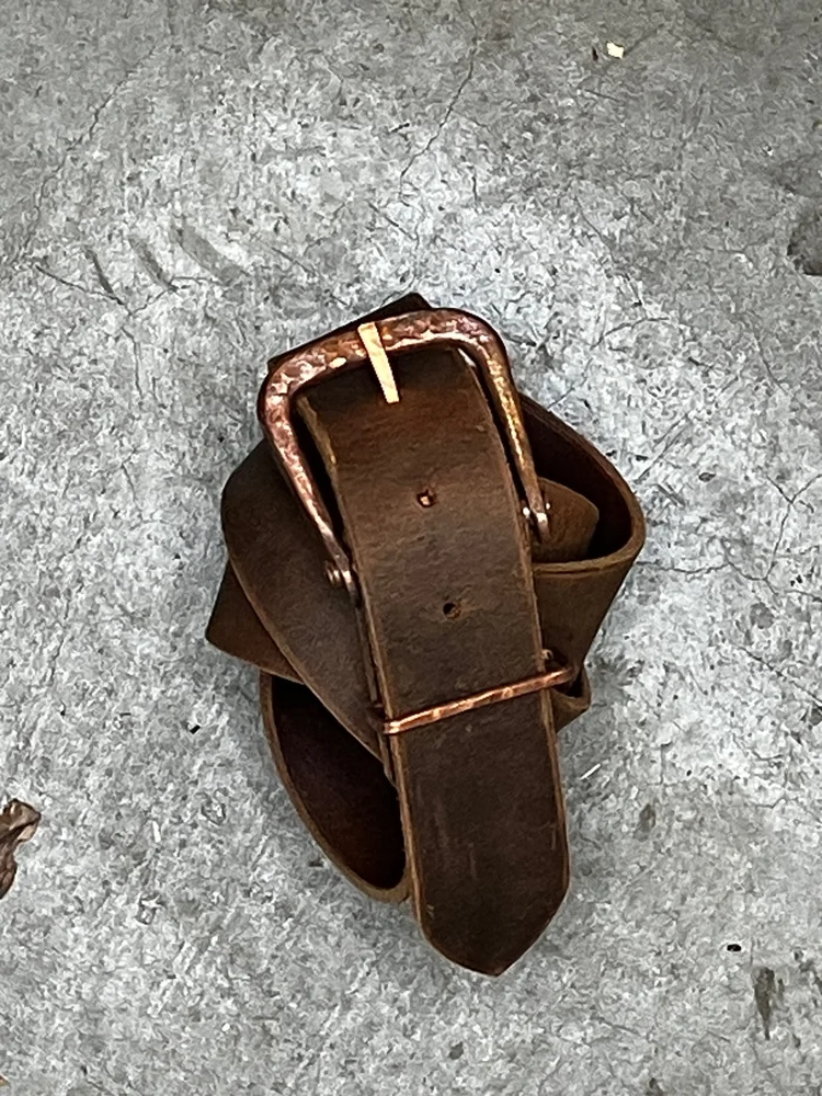 Copper Buckle with Keeper (Buckle Only) — Meridian Farm and Forge
